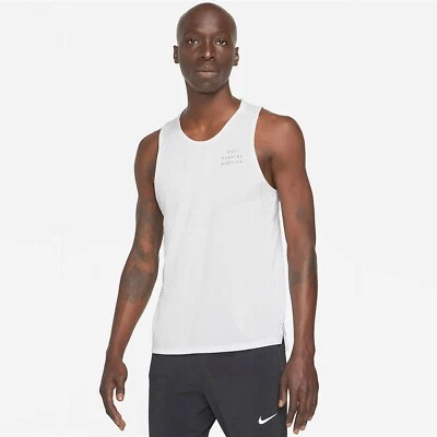 Camiseta sin mangas para correr gris Nike Dri-FIT Rise 365 Run Division para hombre talla M DD4786-506 Foto 1 de 3