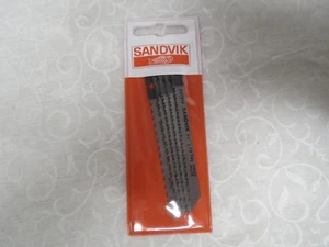 Hojas de sierra caladora de madera Sandvik 3-1/8" vástago en U 12 TPI hechas en Suiza (paquete de 5)  - Imagen 1 de 2