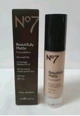 Boots No7 CALICO Beautifully Matte Foundation 30ml BNIB Rare FAST POSTAGE  - Image 1 of 4