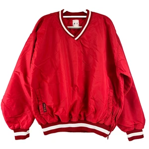 In Play Windbreaker Insulated Pullover Jacket Red Unisex Size Zip Size XXL USA - Picture 1 of 13