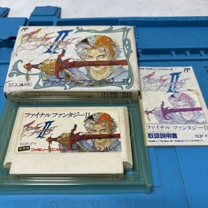 Final Fantasy II Famicom Game Cartridge Box Manual Included Square Enix RPG Rare - Picture 1 of 4