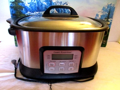 Cook’s Essentials 6.5 Qt., 9 Function, All-In-One Stainless Steel Slow Cooker - Image 1 of 4