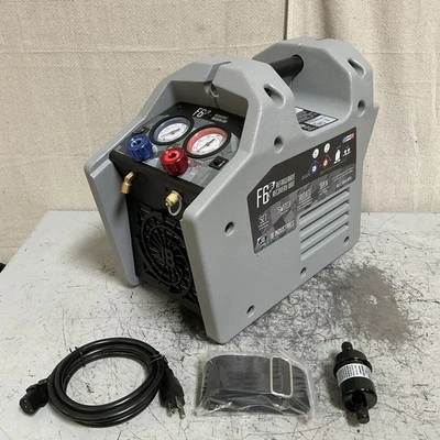 JB INDUSTRIES F6-DP Refrigerant Recovery Machine 0.6 lb/min Vapor 10.6 lb/min Li - Image 1 of 4