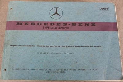Mercedes Benz L / LA 328 / 911 LKW Ersatzteil-Liste  "Juni 1967" - Bild 1 von 4