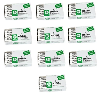 400 Stück actiTube Aktivkohlefilter 8 mm Kohlefilter 10 x 40 Stück
