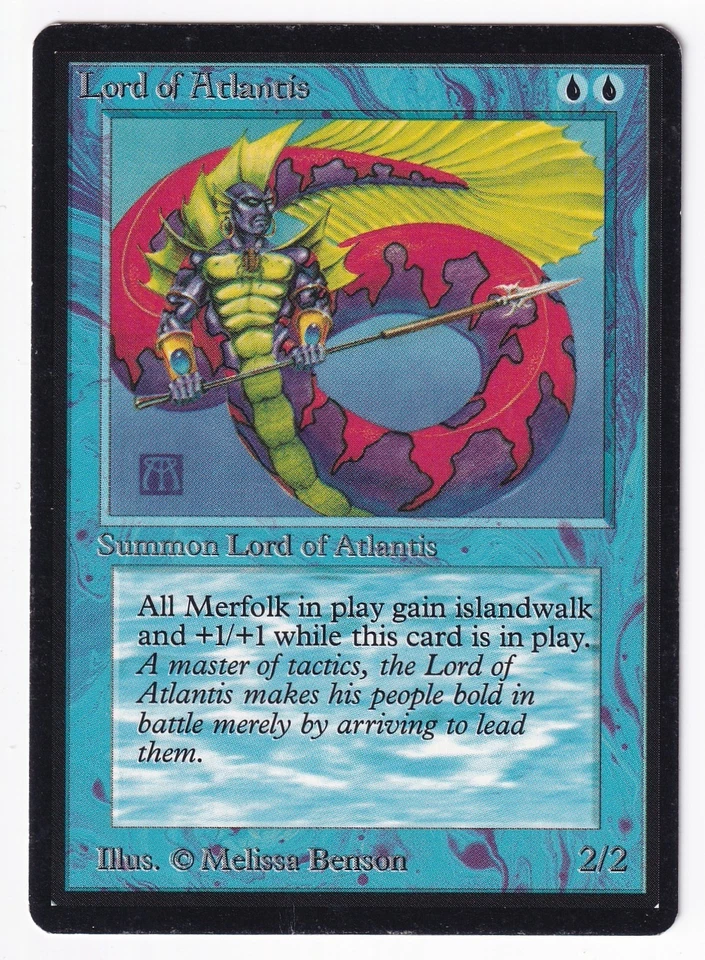 Lord Of Atlantis -Beta Edition -MP  #2 - MTG -FREE SHIPPING! - Image 1 of 2