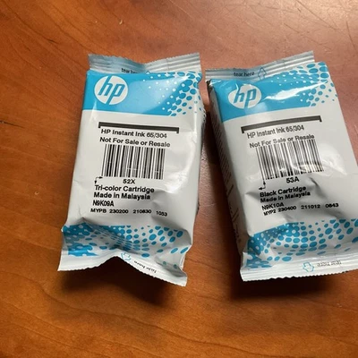 HP Instant Ink 65/304 Schwarz Patrone und 65/304 Tri-Color Patrone NEU - Bild 1 von 2