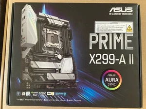 New! ASUS Prime X299-A II LGA 2066 Intel X299 SATA 6Gb/s ATX Intel Motherboard - Afbeelding 1 van 2
