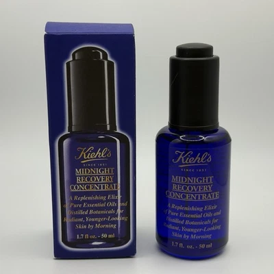 Aceite facial concentrado Kiehl's Midnight Recovery - 1,7 fl. OZ - AUTÉNTICO - Nuevo Foto 1 de 4