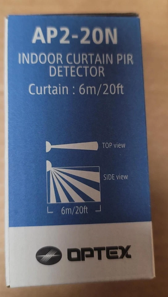 Optex AP2-20N Indoor Curtain PIR Detector, 20' Detection Range - Image 1 of 1