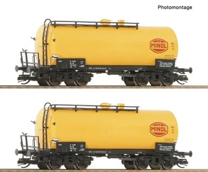 Roco 6680019 / TT/ Wagenset mit zwei 4-achs. Kesselwagen" Minol ", DR - NEU - Bild 1 von 1