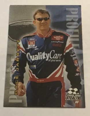 2000 Press Pass Stealth Racing Profile Insert  #PR1 Dale Jarrett - Image 1 of 2