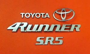 96 97 98 99 00 01 02 TOYOTA 4RUNNER SR5 TRUNK LIFTGATE REAR EMBLEM SET L327 - Picture 1 of 5