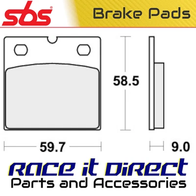 Pastillas de freno para BMW R 80 GS PARIS DAKAR 1990-1995 Front Street SBS Foto 1 de 4
