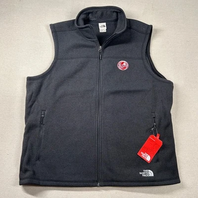 The North Face Vest Mens 3xl Fleece Full Zip Black Heather Golf Snow Layer Gilet - Image 1 of 4
