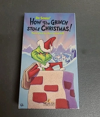 How the Grinch Stole Christmas (VHS, 1990) original holiday season cartoon - Image 1 of 2