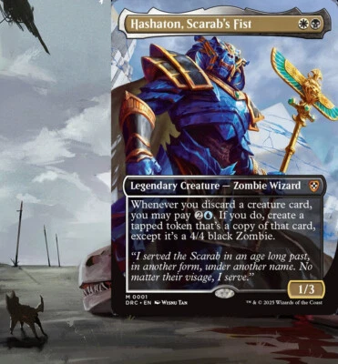 Hashaton, Scarab's Fist Commander Deck Magic EDH MTG Ready-to-Play Zombie Token - Image 1 of 4