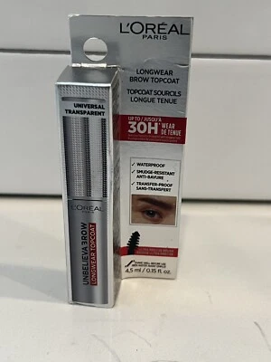 L'Oreal Paris Brow Longwear Eyebrow Topcoat Transparent, 0.15 fl. oz.  NEW - Image 1 of 3