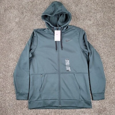 Chaqueta Nike Therma Fit Para Hombre Grande L Verde Cremallera Completa Entrenamiento Sudadera con Capucha Fitness Nueva con Etiquetas Foto 1 de 4