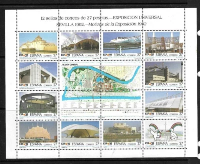 Spain SC # 2672-2673a-l EXPO'92 Seville . MNH - Image 1 of 2