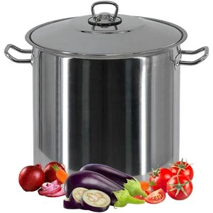 Gastro Large Deep Stainless Induction Steel Stock Pot Casserole Stockpot - Picture 1 of 31