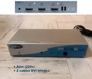 Gefen 2x1 DVI KVM DL Dual Link DVI USB Audio Switch - Photo 1/3