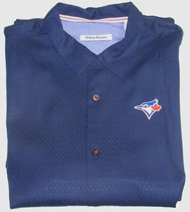 Tommy Bahama Toronto Blue Jays MLB Camp Shirt Dual Embroidered Blau Gr. L NEU - Bild 1 von 5