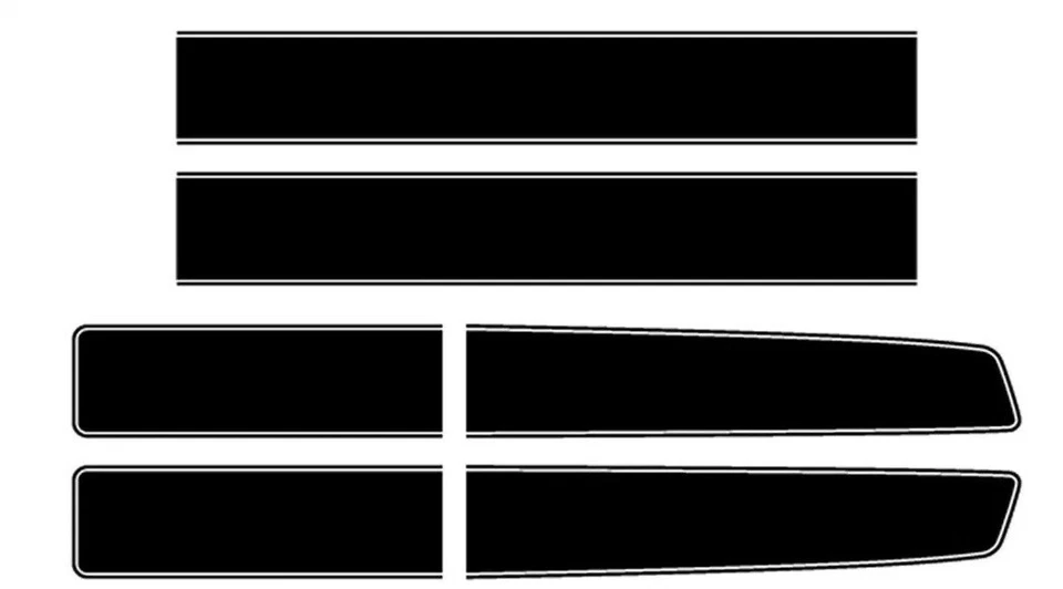 Calcomanías gráficas a rayas de rally de carreras compatibles con Chevy Camaro  Foto 1 de 1