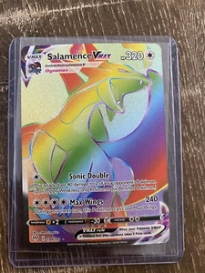 Pokémon TCG Salamence VMAX Darkness Ablaze 194/189 Holo Secret Rare - Picture 1 of 2