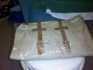 Brandneu mit Etikett THE BARREL SHACK NINA HANDGEFERTIGT CANVAS/LEDER RUCKSACK TASCHE - Bild 1 von 5