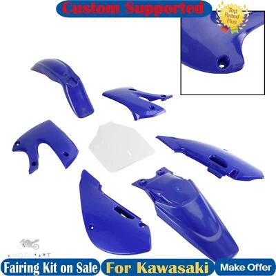 Kit de carenado de carrocería de inyección para kawasaki klx110 klx65 RM65 DRZ110 azul Foto 1 de 4