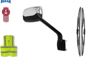 Chrome Hood Mirror Right Passenger Side For Kenworth T680 2011-2021 - Bild 1 von 10
