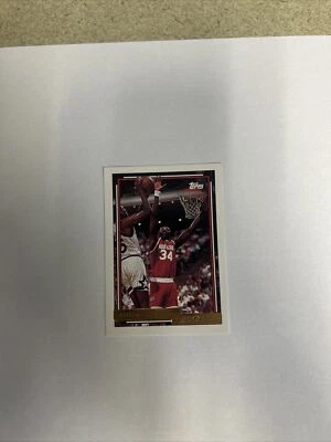 1993 年 Topps 金 Hakeem Olajuwon #337 休斯顿火箭队名人堂 — 第 1/4 张图片
