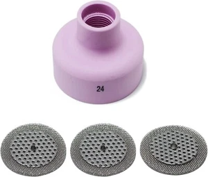 Boquilla de alúmina TIG Champagne R 53NACN 24# pantalla 53NAbSP3 para WP 9 20 17 18 4pk - Imagen 1 de 3