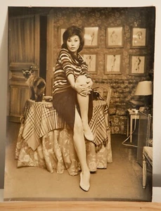 Printing Photo Analogue Baryta 1960' Actress Film Mireille Granelli - Picture 1 of 1