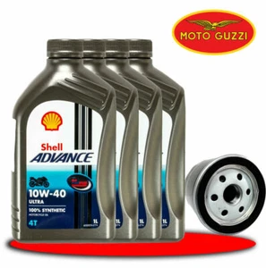 KIT MOTO GUZZI CALIFORNIA TOURING 1400 SHELLL 10W40 FILTRO OILO 2A000668 2017 - Imagen 1 de 5