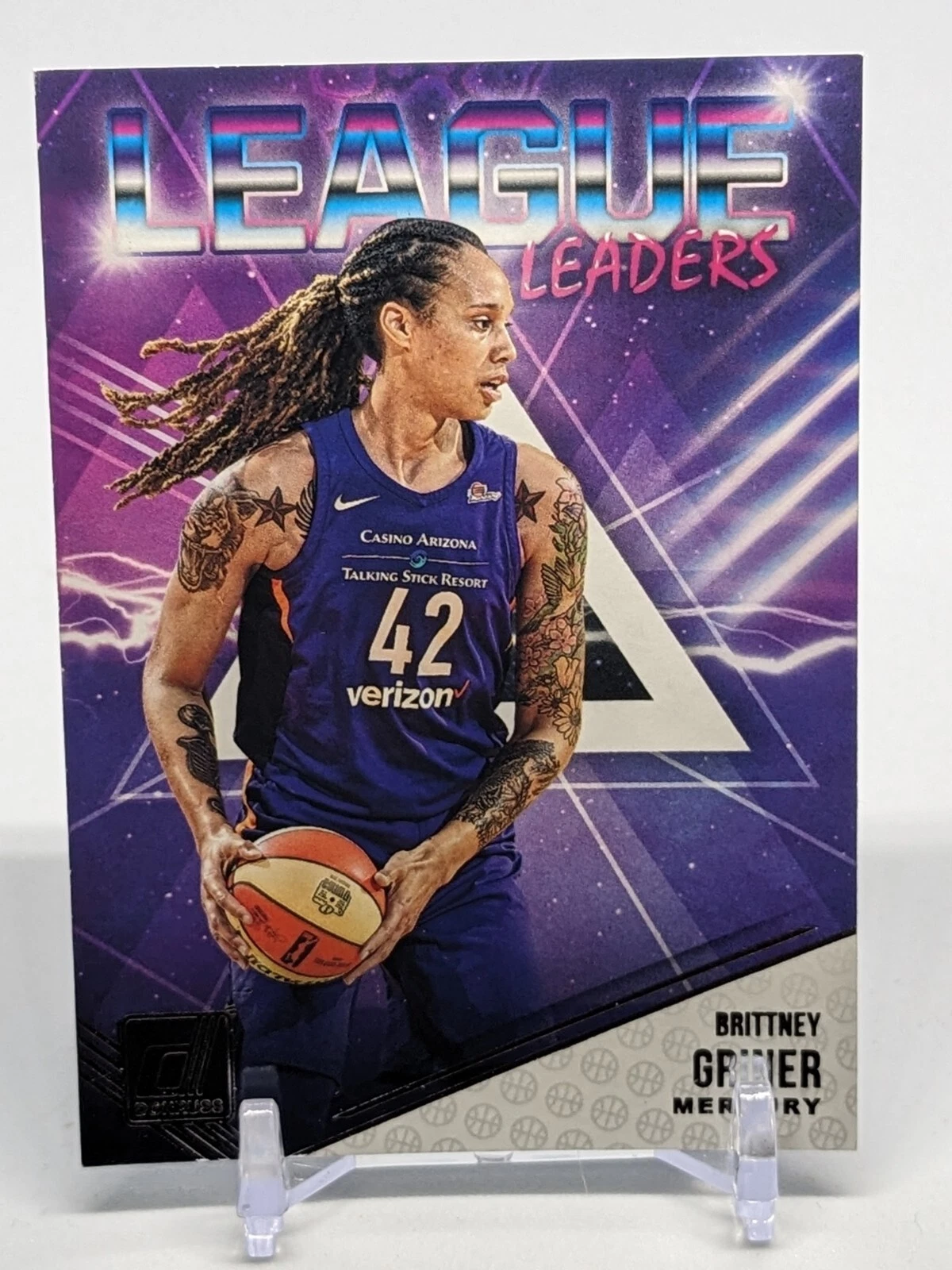 2019 Panini Donruss WNBA LEAGUE LEADERS INSERT BRITTNEY GRINER MERCURY #5