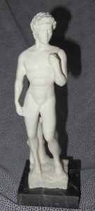 Michaelangelo's DAVID G. Carusi Signed Replica Sculpture Marble Base Italy VTG - Picture 1 of 24