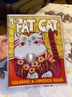 1967 The Fat Cat Coloring & Limerick Book Mal Whyte Femme Sloan Troubad Press