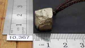 Pendentif PYRITE brute + cordon reglable mineraux pierre roulée esoterisme reiki - Picture 1 of 1