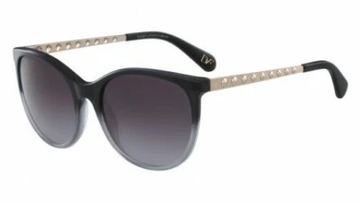 Diane Von Furstenberg Black Gradient Demi 56-19-135 Oval Sunglasses R2006 - Image 1 of 2