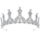  Pearl Crown Pearls Tiara Crowns for Women Rhinestones Headband Princess