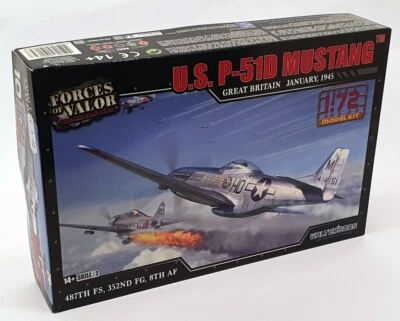 Forces Of Valor 1/72 Scale Model Kit #10 - US P-51D Mustang Aircraft 1945 - Bild 1 von 4
