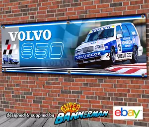 Volvo 850 BTCC Touring Car PVC Banner for Garage, Workshop, Showroom etc - Picture 1 of 2