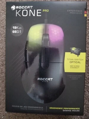ROCCAT Kone Pro PC Gaming Mouse, Lightweight Ergonomic Design, Titan Switch, 19K - Image 1 of 4