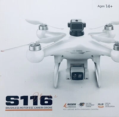 S116 MAX Brushless Optical Flow Remote Control Drone - Image 1 of 4
