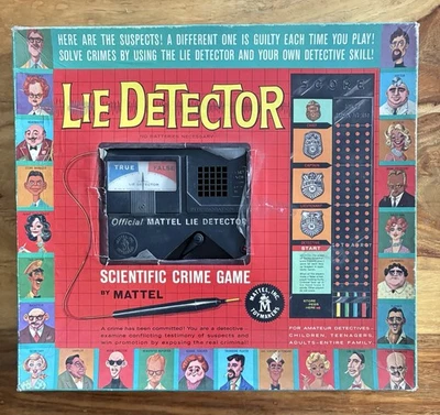 VINTAGE MATTEL 1960 LIE DETECTOR GAME - Missing Red Scoring Peg - Image 1 of 4