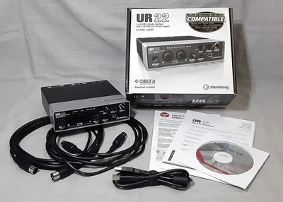 Steinberg UR22 Recording Audio Interface with USB, MIDI  Cables 24-bit/192 kHz - Image 1 of 4