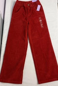 Girls Corduroy Red Pants Size 10 Regular Color Red - Picture 1 of 9