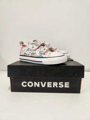 New Converse Chuck Taylor All Star Castle Rainbows Low Size 7 Toddler Easy On - Image 1 of 4